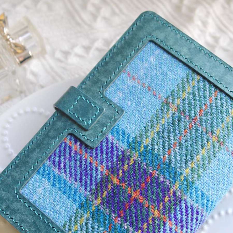 スコットランドタータンレザーブックカバー A6対応(15*10.5)