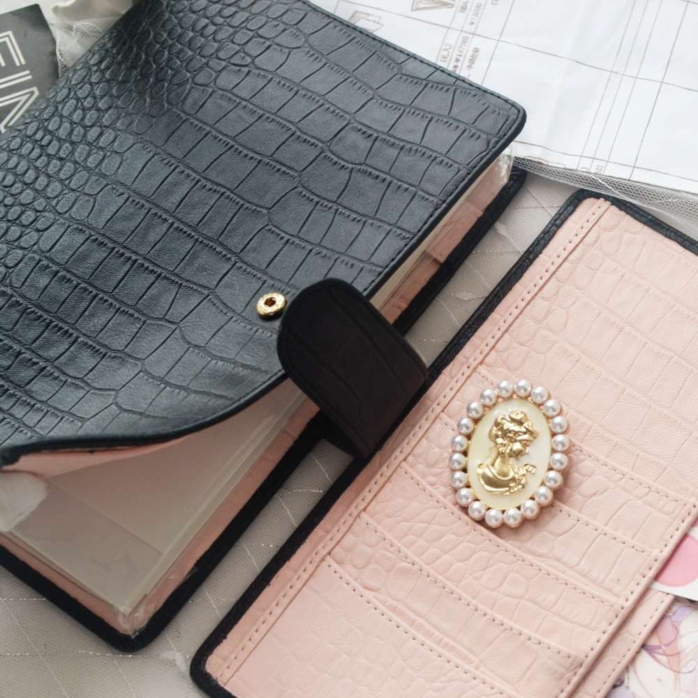 ブックカバー クロコダイル型押し高級システム手帳カバー 【わに革】