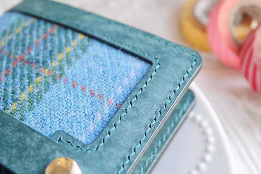 スコットランドタータンレザーブックカバー A6対応(15*10.5)