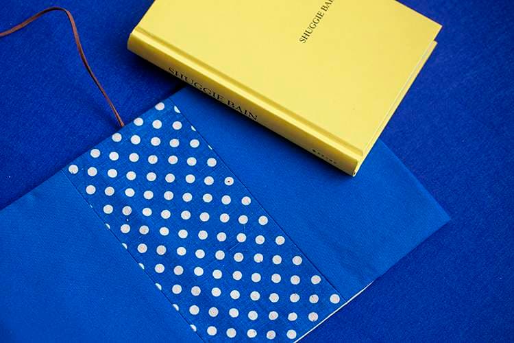 爽やか青海波ドット和風ブックカバー