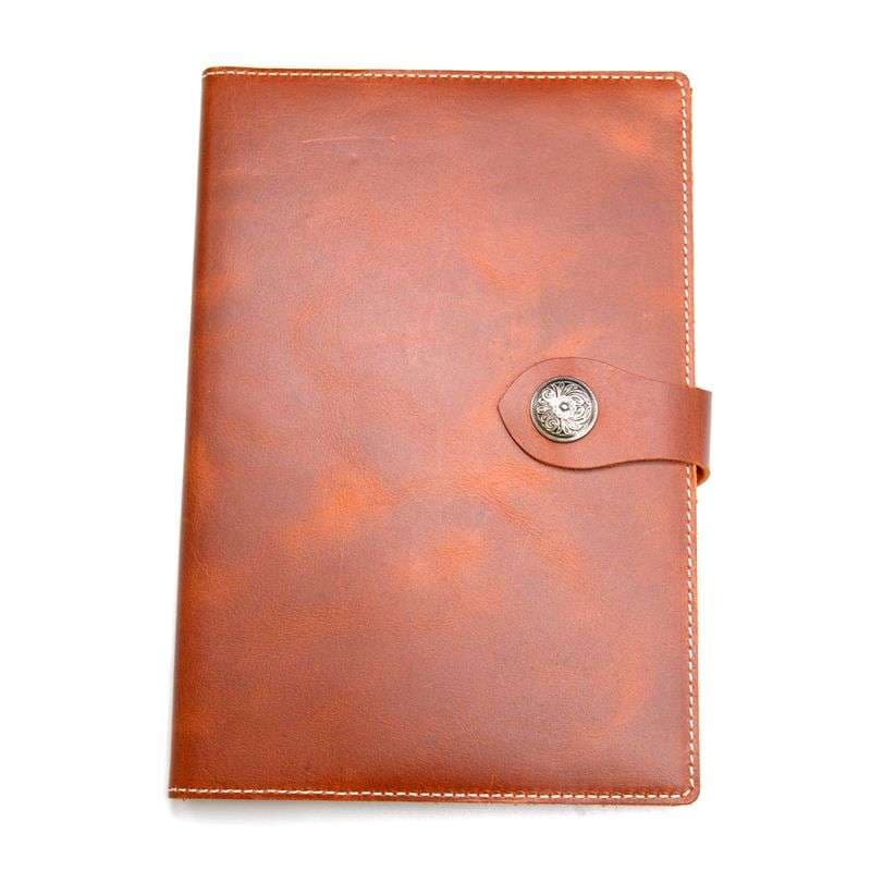 花柄エンボス加工レザーブックカバー b5,a5,a6対応